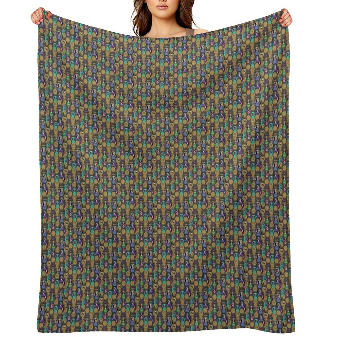 My Alien Dog Collection 36 Compact Throw Blanket