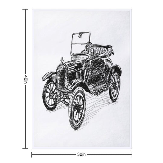 Ford Model T Image Eco-conscious Throw Blanket