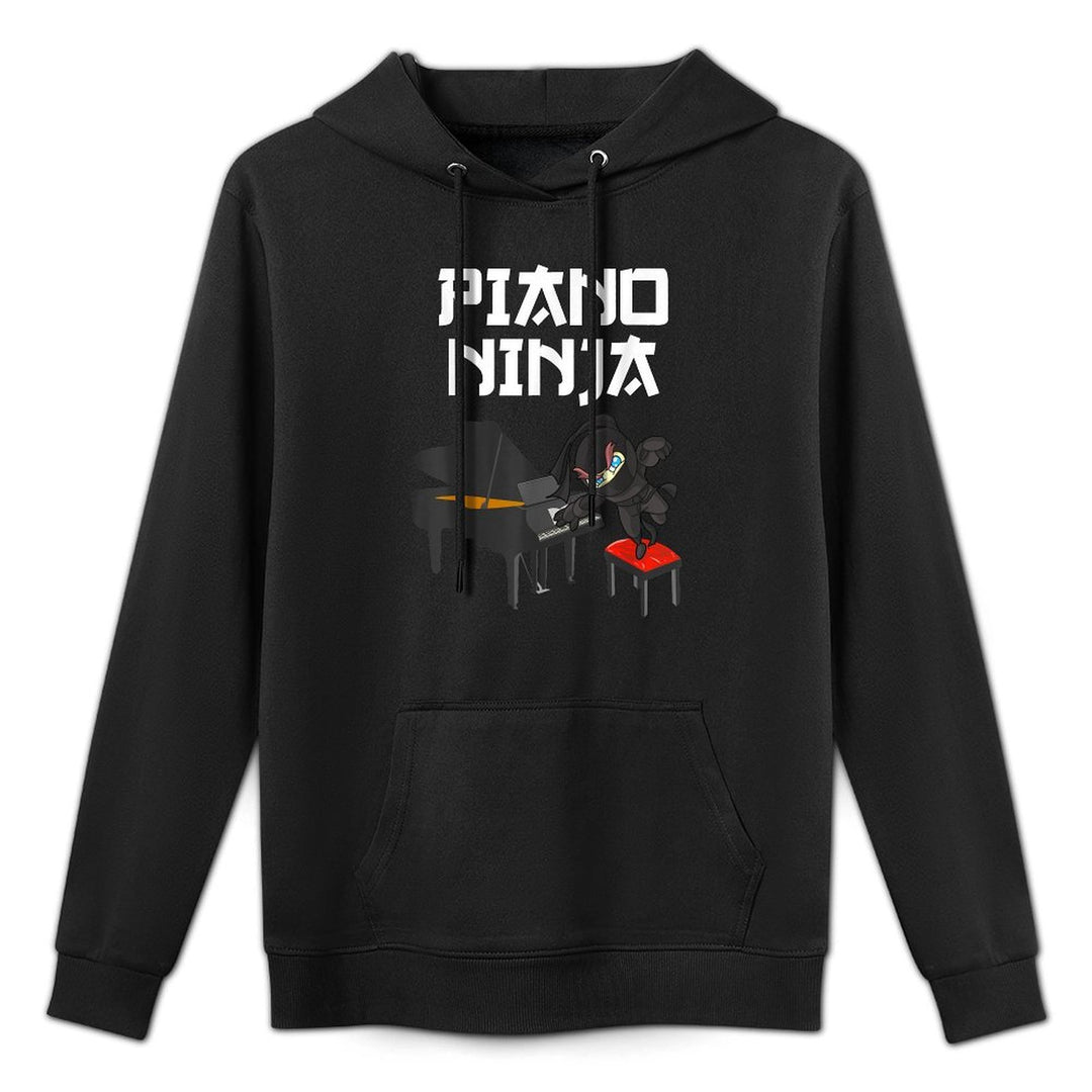 Funny Piano Novelty For Men Women Kids Music Piano Player Adjustable Hood Hoodie