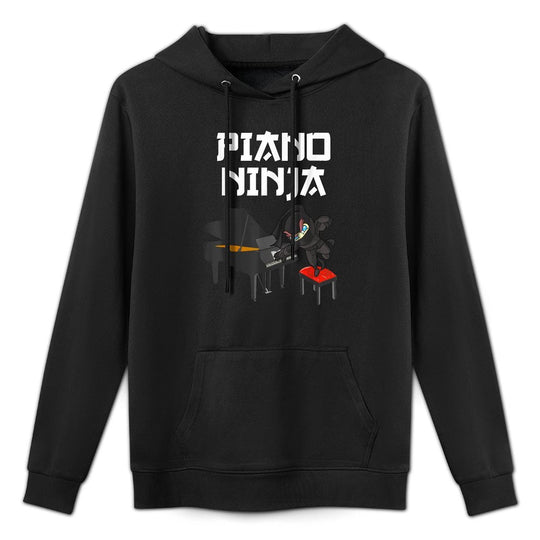 Funny Piano Novelty For Men Women Kids Music Piano Player Adjustable Hood Hoodie
