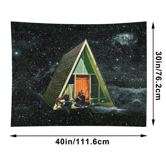 A House in Space Tapestry