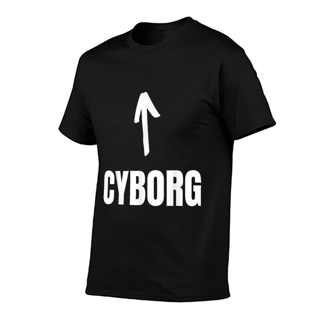 Halloween Cyborg - Unisex-Adults, Kids - Black - - Crew Neck - Small - Funny Cyborg Design  Breathable T-Shirt