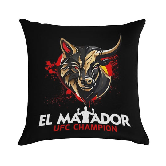 Ilia Topuria El Matador UFC Champion Soft Luxury Feel Throw Pillow
