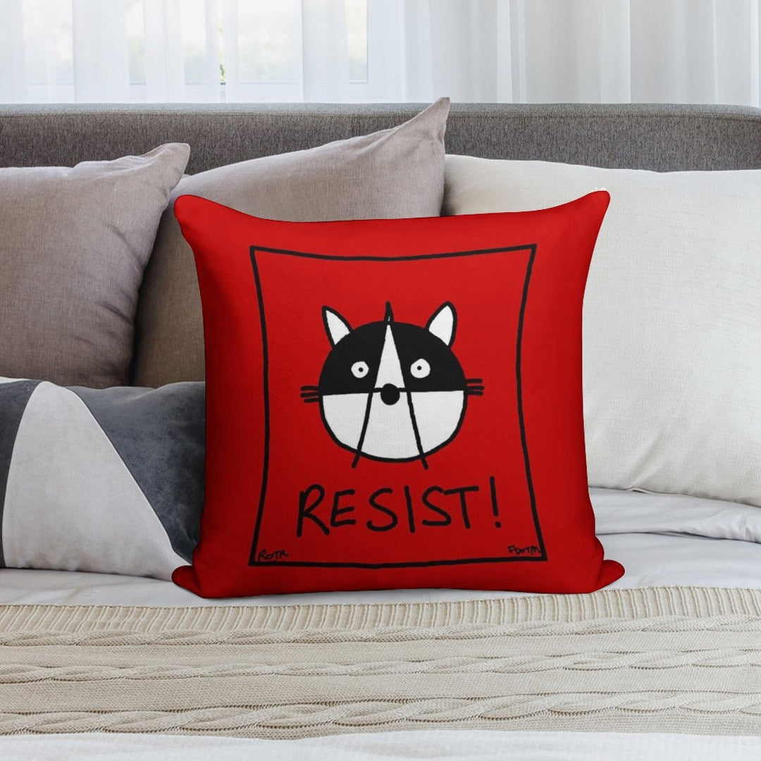 Resist! With The Raccoons of The Resistance Soft Multiple Sizes Throw Pillow