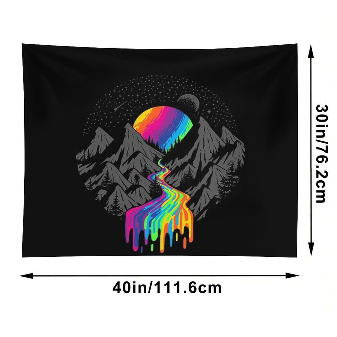 Cosmic River  Surreal Space Planet Tapestry