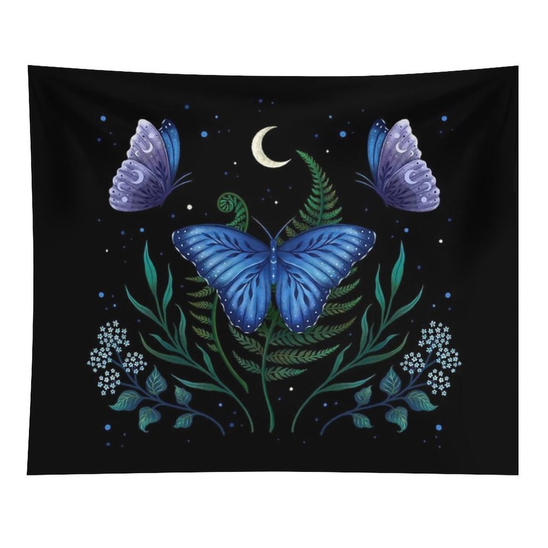 Blue Morpho Butterfly Tapestry