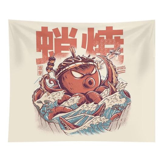 Takoyaki Attack Tapestry