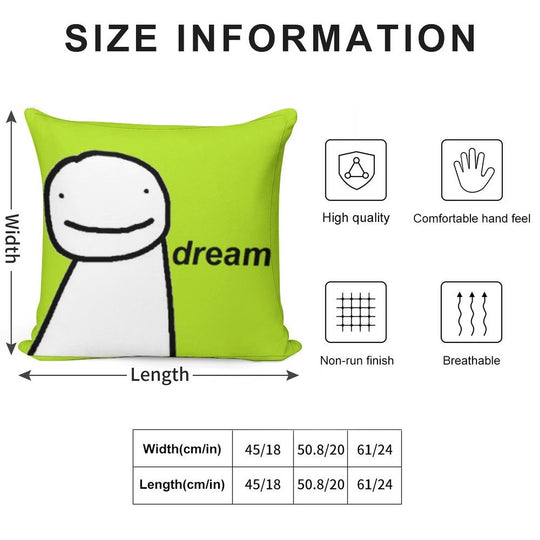 Dream Soft Shrink-Resistant Throw Pillow