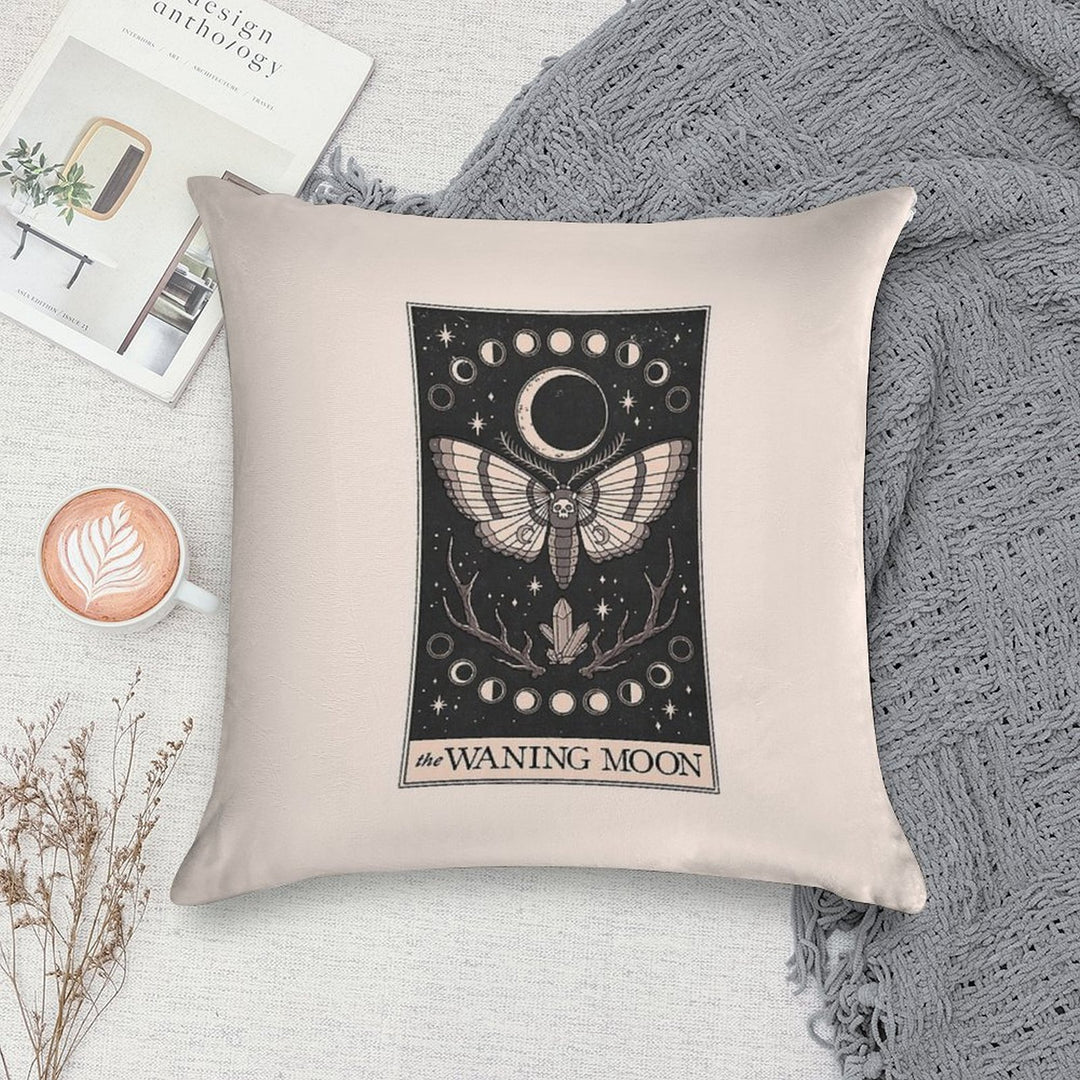 The Waning Moon Soft Fade-Resistant Throw Pillow