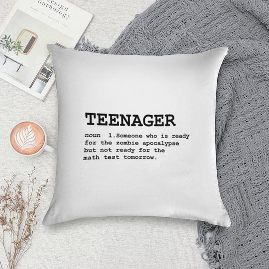 Teenager Definition Soft Durable Construction Throw Pillow