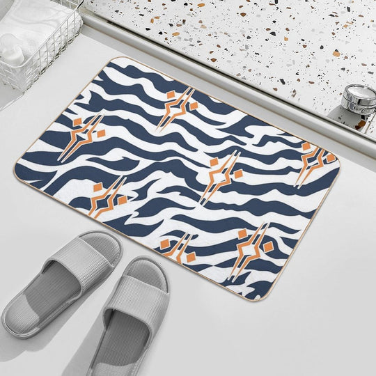 Ahsoka Tano Lekkus Pattern with Fulcrum Logo  Long-Lasting Bath Mat