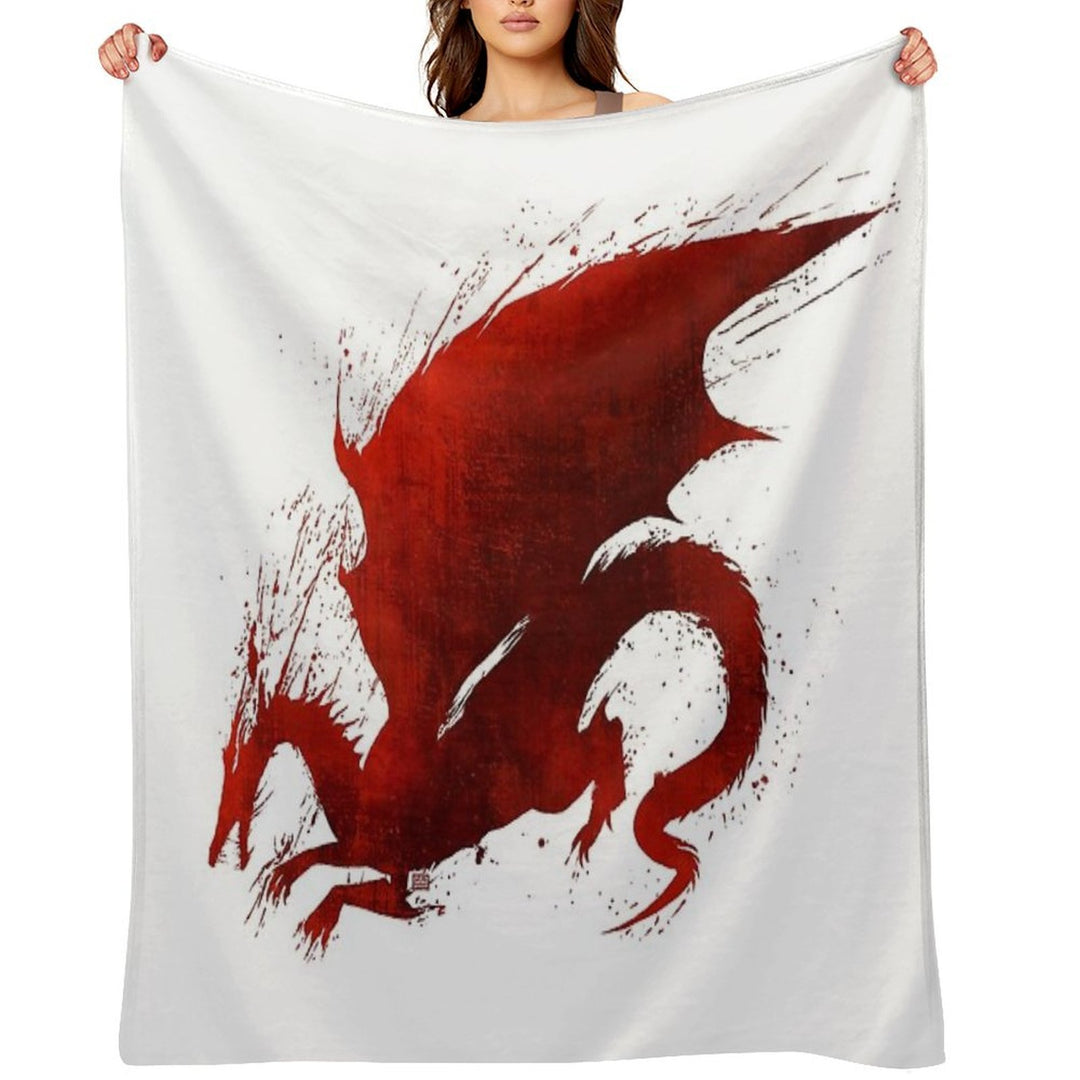 Dragon Age Origins Blood Dragon V1 All-season Throw Blanket