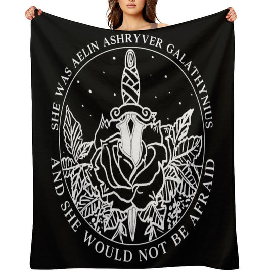 Aelin Galathynius - Throne of Glass Quote Quick-dry Throw Blanket