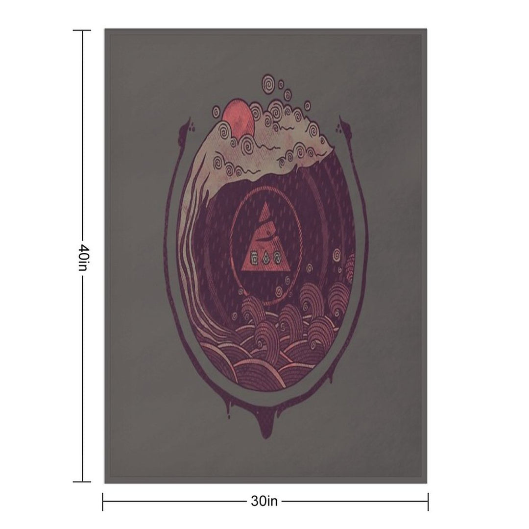 Dark Waters Travel-friendly Throw Blanket