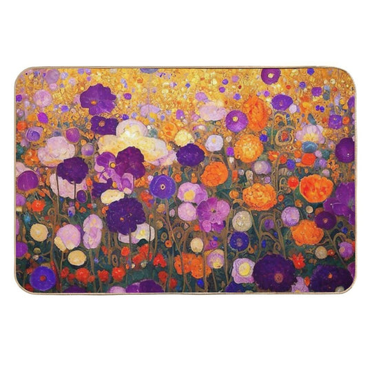 Gustav Klimt Flower Garden  Toxin-Free Bath Mat
