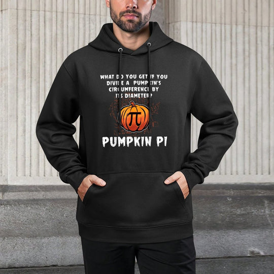 Halloween Pumpkin Pi Funny Math Geometry Teachers Students for Men Women Kids Relaxed Fit Hoodie