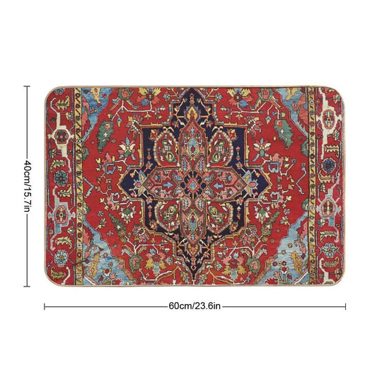 Heriz Persian Carpet Print  Long-Lasting Bath Mat