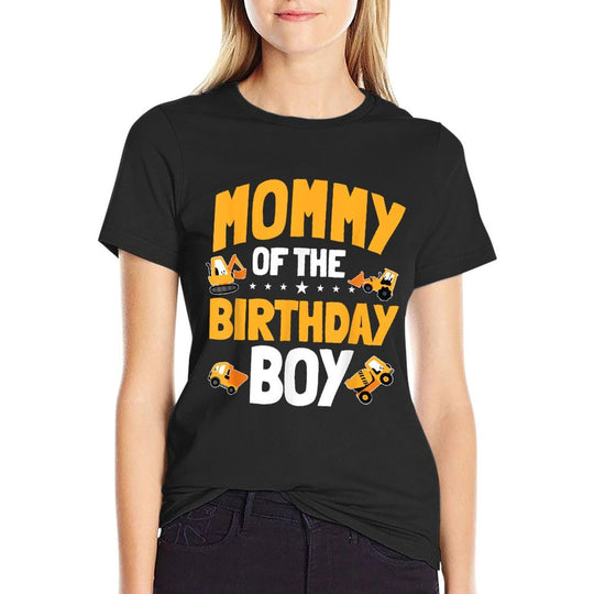 Mommy of The Birthday Boy Construction Worker Bday Party  Vintage-inspired T-Shirt