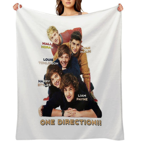One Direction Unite!!! Travel-friendly Throw Blanket