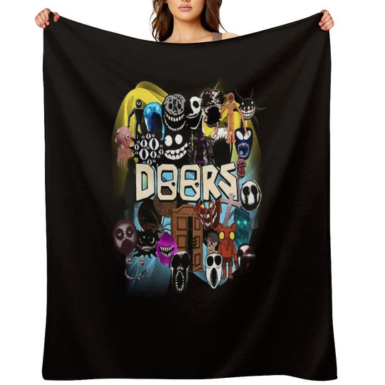 Doors All The Entities New Doors Game Update Comfort Throw Blanket