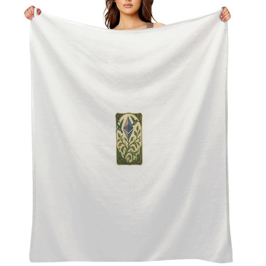 Ethereum Plant Growing Upward Lightweight Throw Blanket