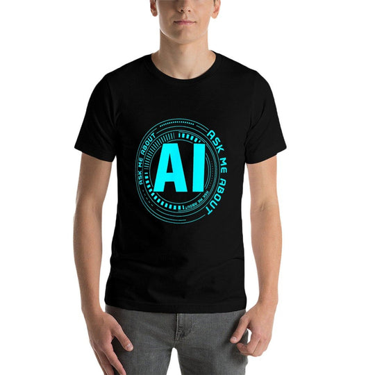 Ask Me About AI - Artificial Intelligence  Eco-friendly Material T-Shirt