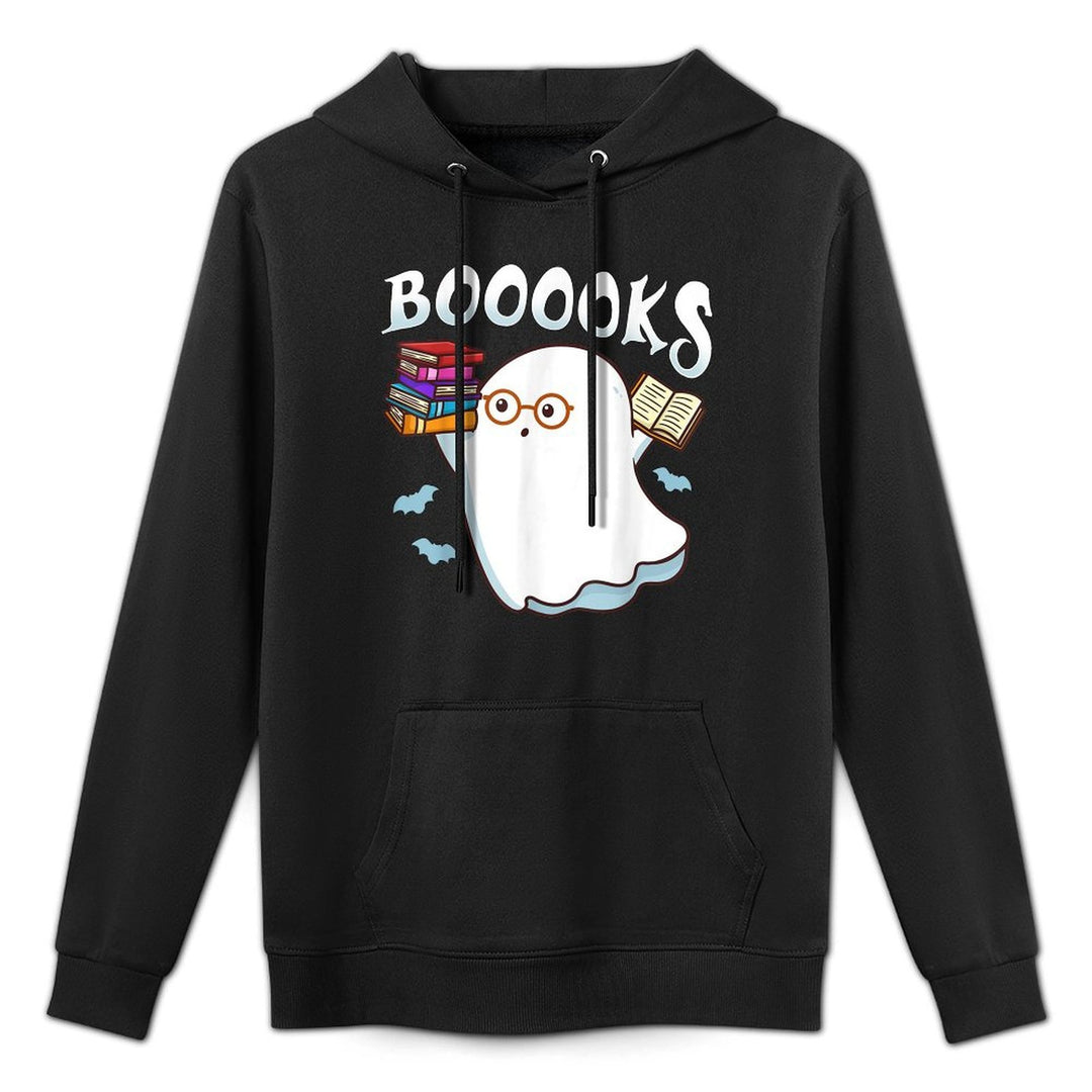 Halloween Books Librarian English Teacher Reader Reading for Men Women Kids Shrink-Resistant Hoodie