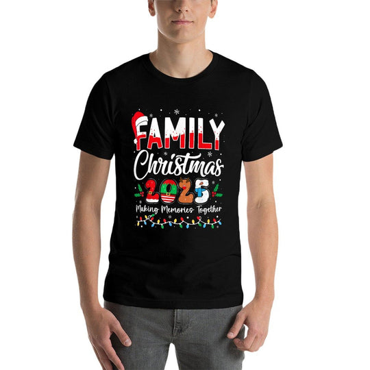 Family Christmas 2025 Matching Outfit Xmas Squad Santa  Slim-fit Cut T-Shirt