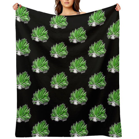 Leaf Sheep Ocean Sea Slug Cute Marine Life Biology Kawaii Graphic Velvety-soft Throw Blanket