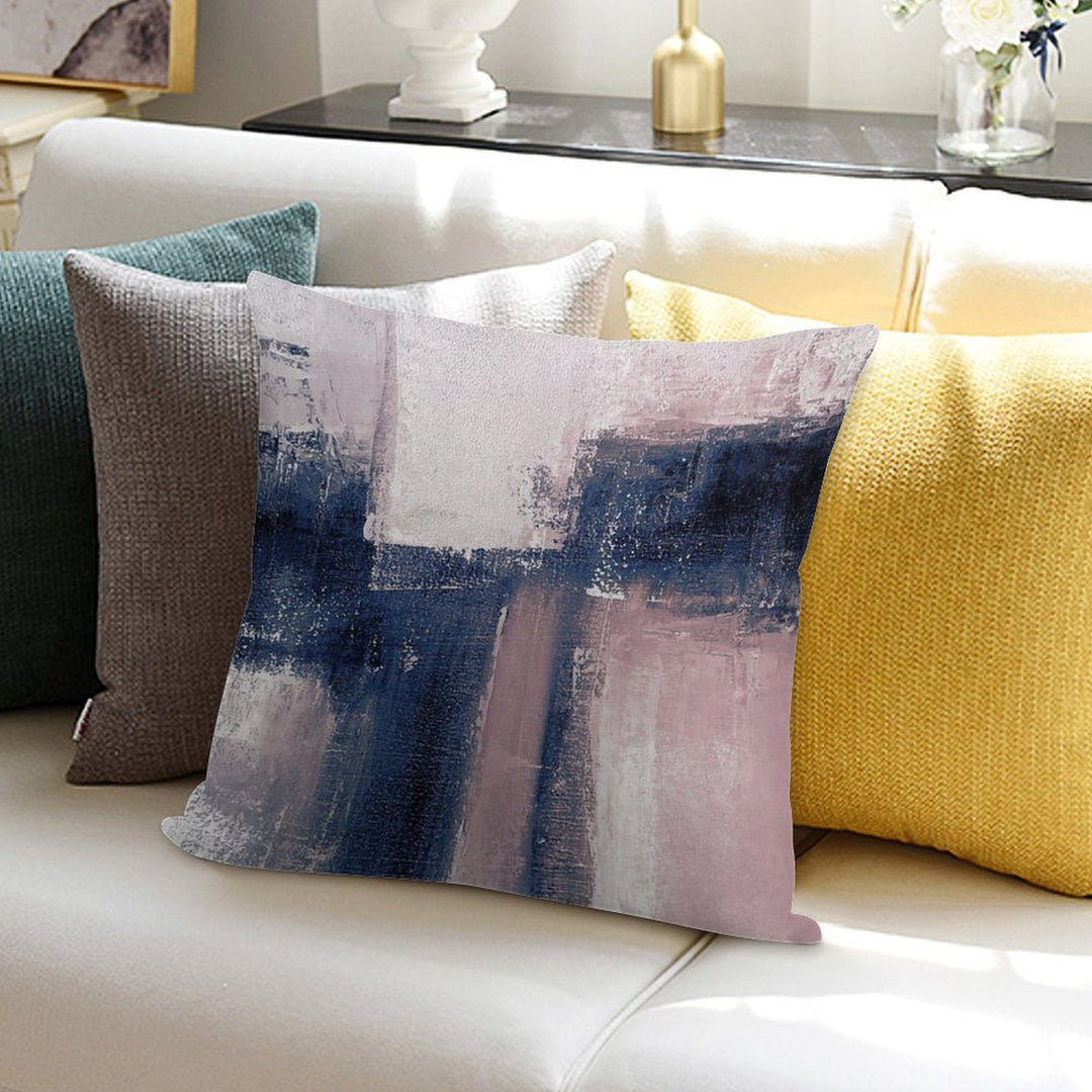 Pink And Navy 3 Soft Multiple Sizes Throw Pillow