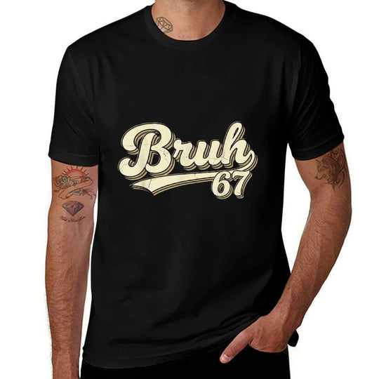 Bruh 67 Baseball Style Meme Slang Sports Number Graphic  Classic T-Shirt