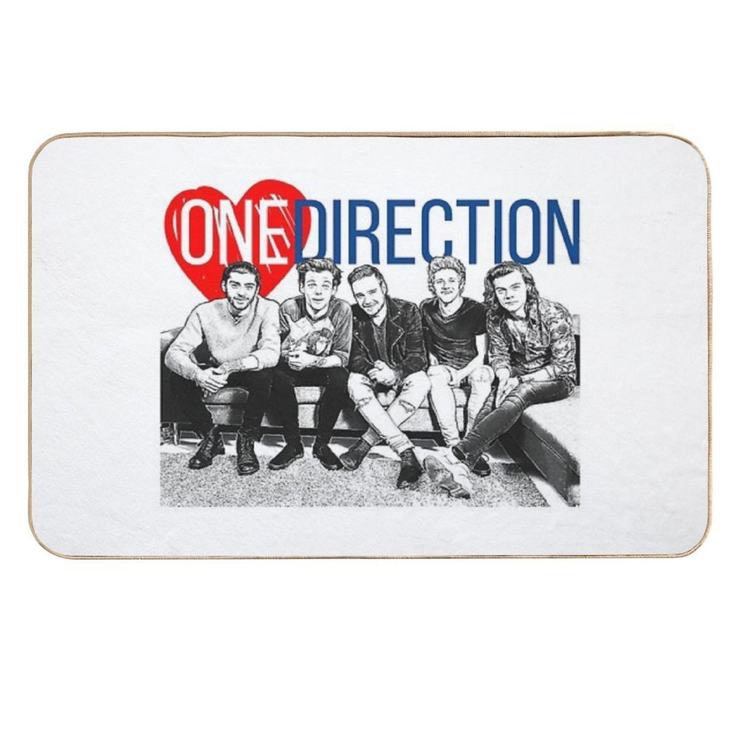One Direction Heart!!  High-Traffic Bath Mat