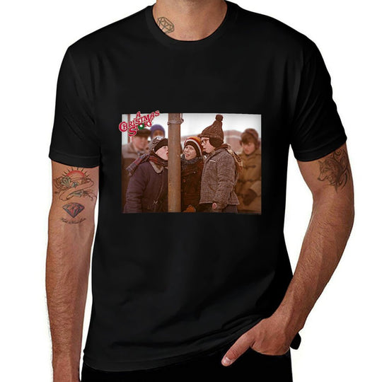 A Christmas Story Triple Dog Dare Photo Holiday Men Women  Moisture-wicking T-Shirt