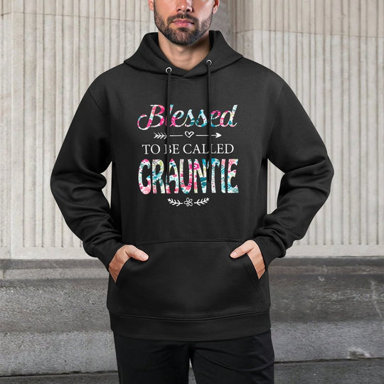Womens Blessed To Be Called GRAUNTIE Gift for GRAUNTIE Machine Washable Hoodie