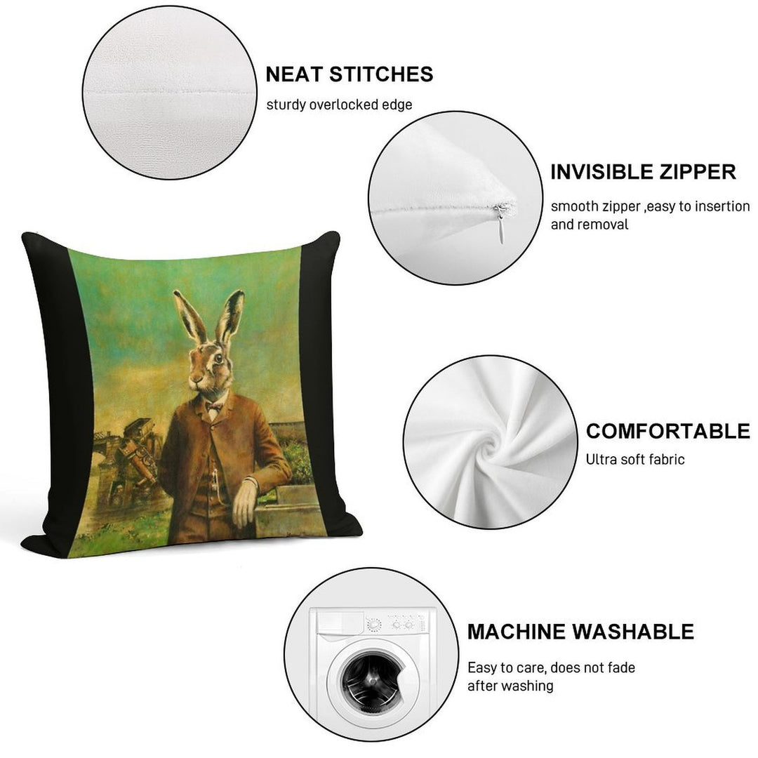 Hirsute Soft Durable Construction Throw Pillow