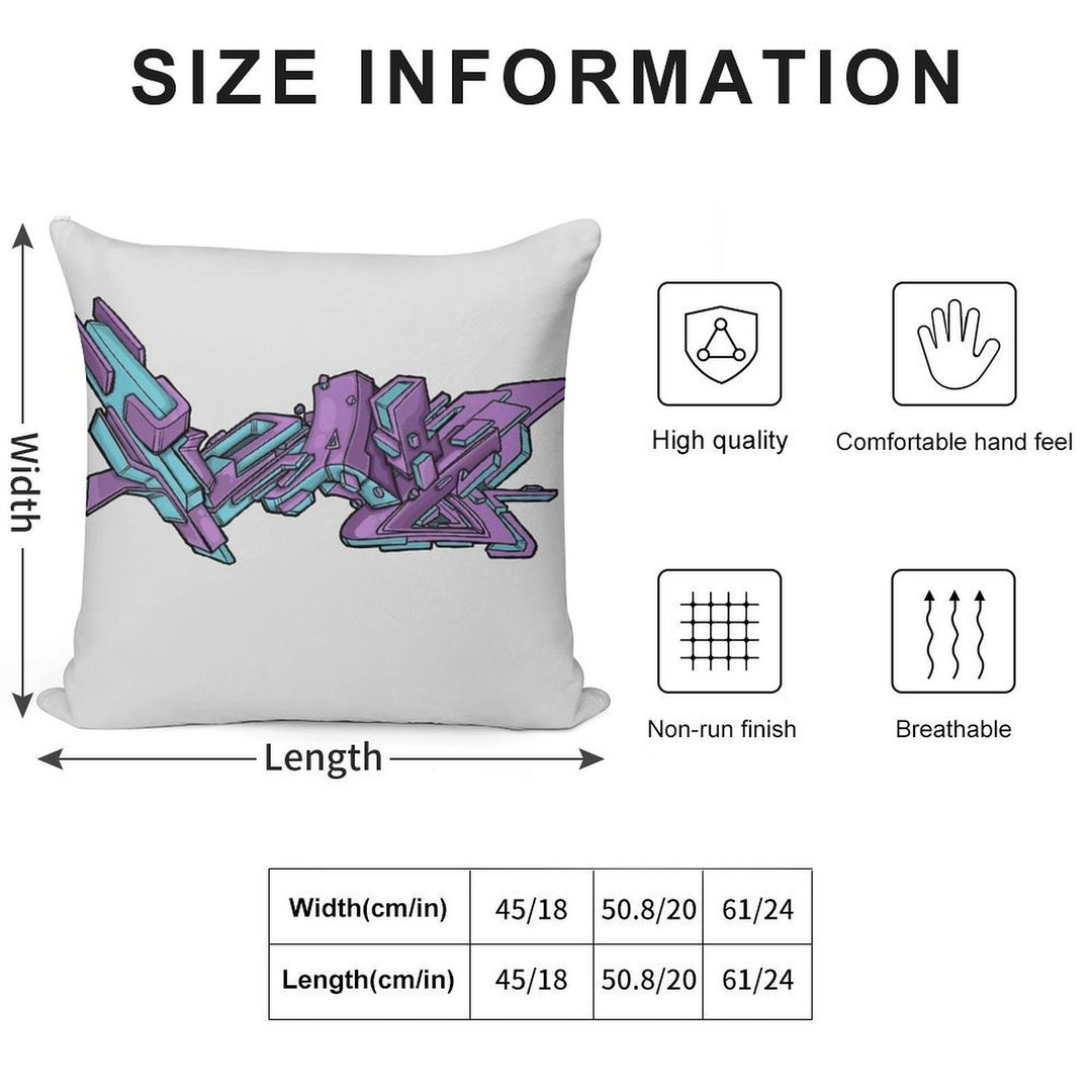 Grape Ice Soft Gift Ready Throw Pillow