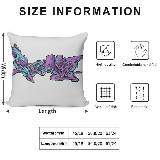 Grape Ice Soft Gift Ready Throw Pillow