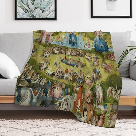 The Garden of Earthly Delights - Hieronymus Bosch Multi-functional Throw Blanket