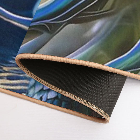 Fractal Blue Dragon  Absorbent Bath Mat