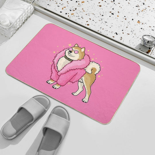 Fabulous Shiba  Eco-Friendly Bath Mat