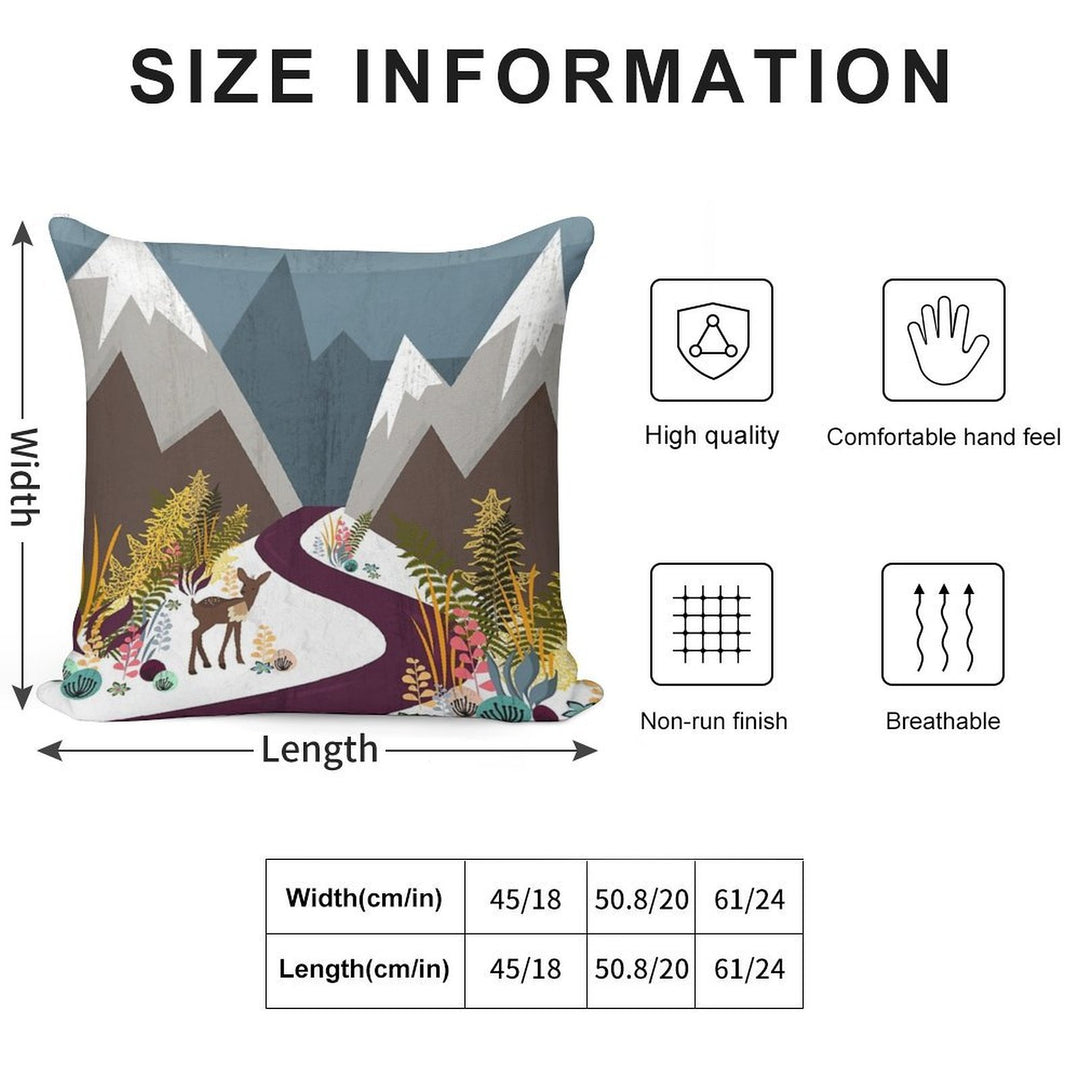 November Soft Anti-Pilling Throw Pillow