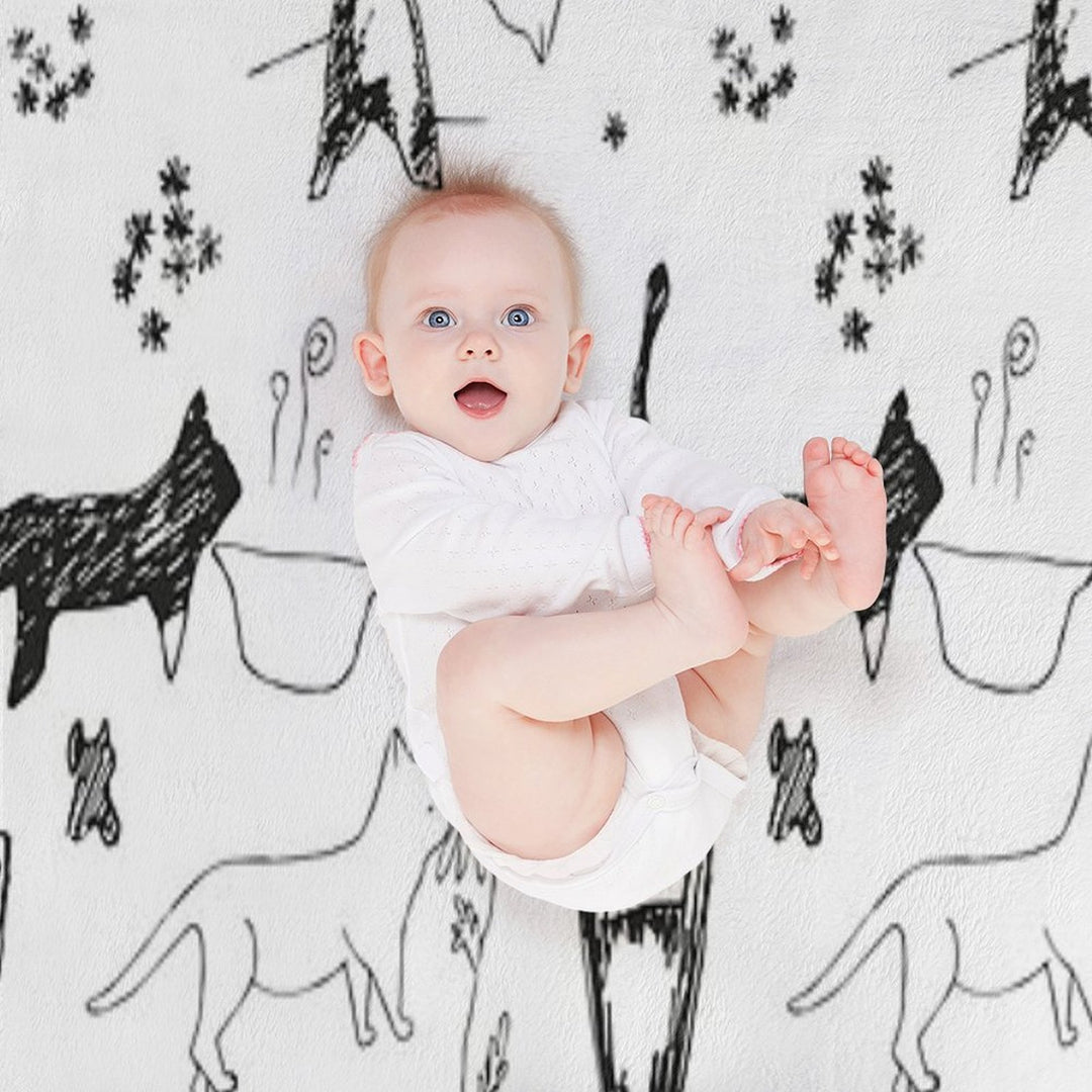 My Cat's Days Quick-dry Throw Blanket