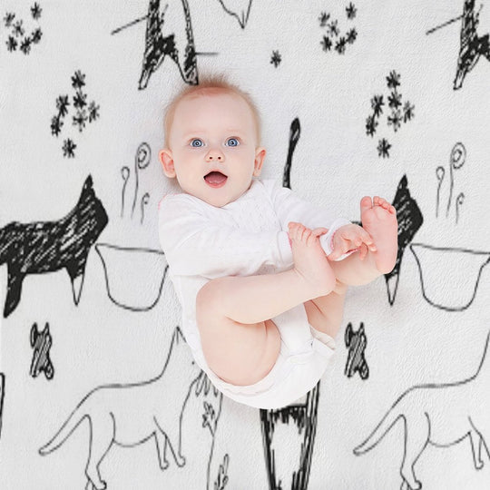 My Cat's Days Quick-dry Throw Blanket