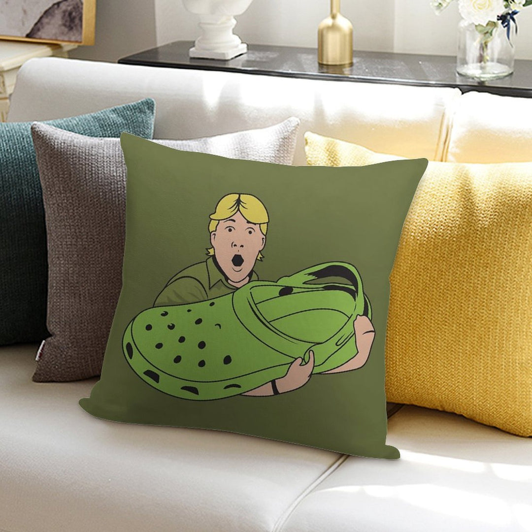Croccy! Soft Decorative Cover Throw Pillow