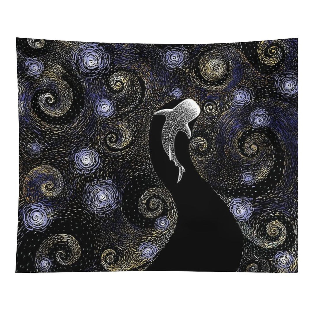 Star Eater in Van Gogh Style - COLORED Tapestry