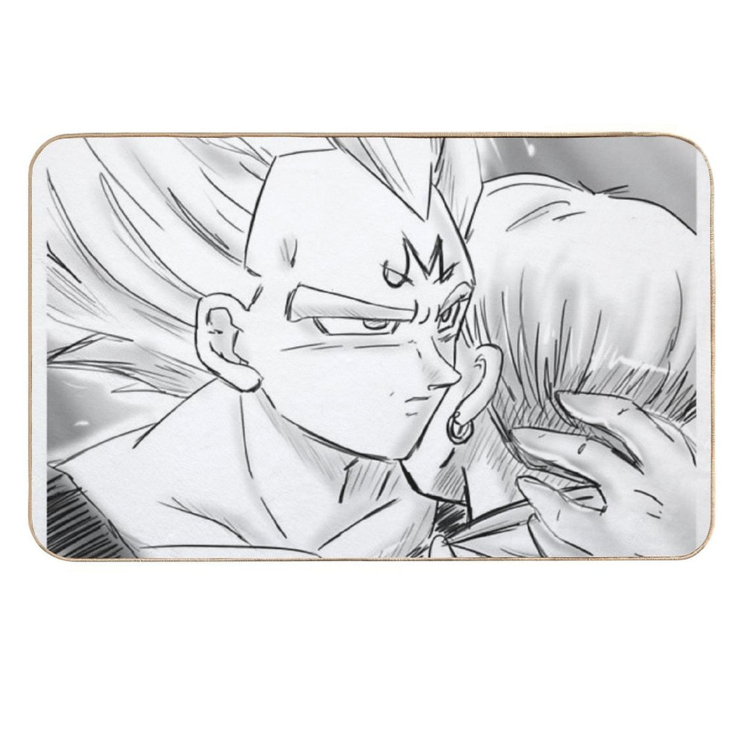 Majin Vegeta X Bulma  Repositionable Bath Mat