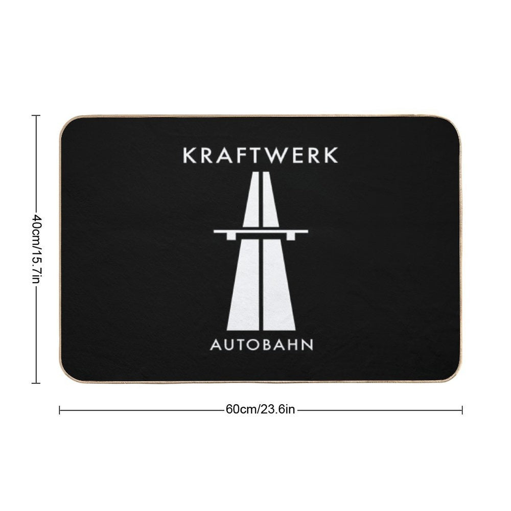 Kräftwërk Aütöbähn Shïrt Stïċkër Höödïë Mäsk  Repositionable Bath Mat