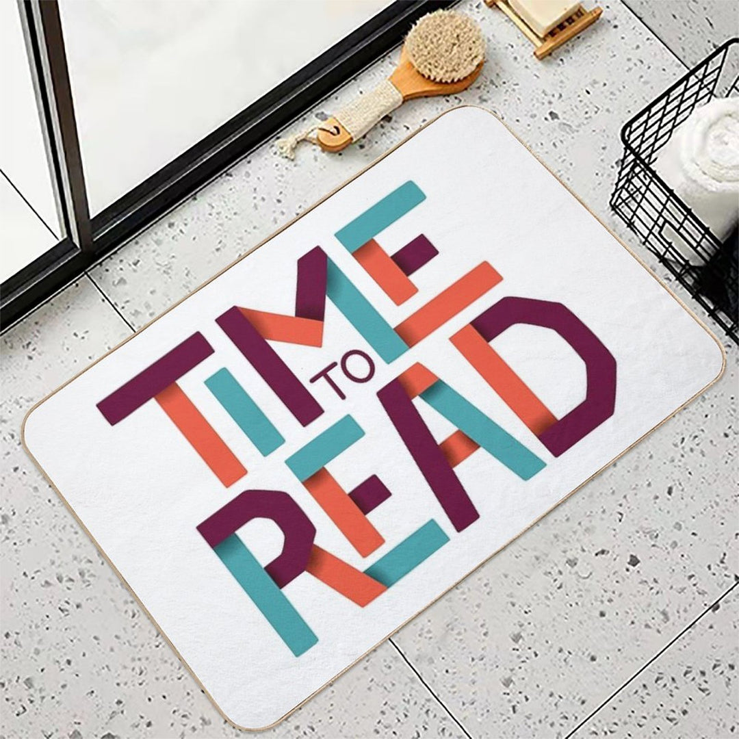 Time to Read Durable Bath Mat
