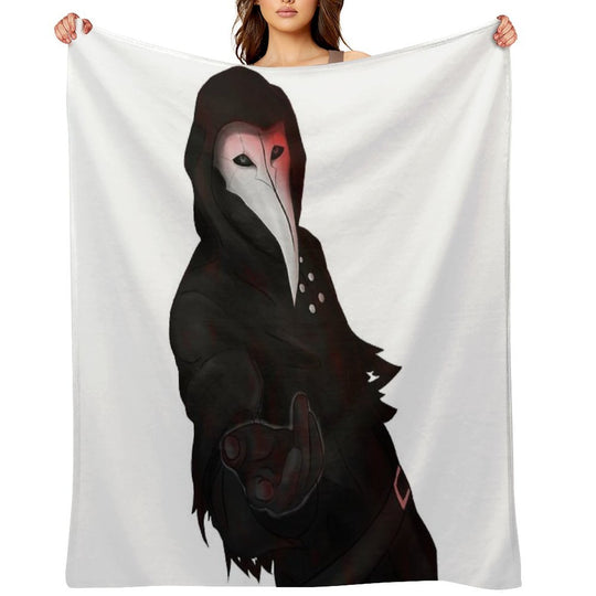 SCP-049 Plague Doctor Shrink-resistant Throw Blanket