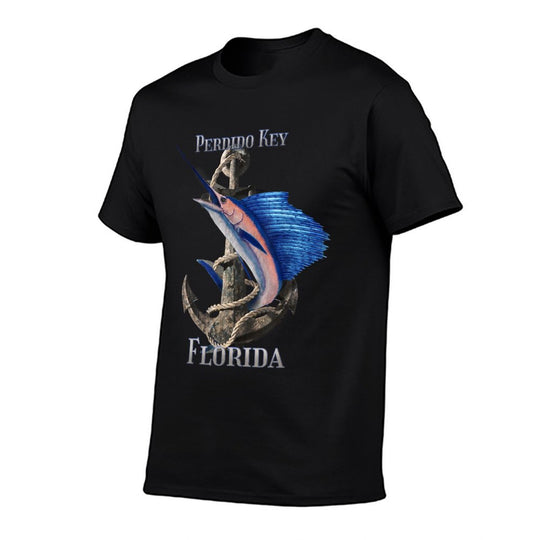 Perdido Key Florida Swordfish Marlin Ocean Fishing  Easy-care T-Shirt